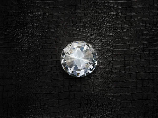 Diamond Black Leather Background — Fotografia de Stock