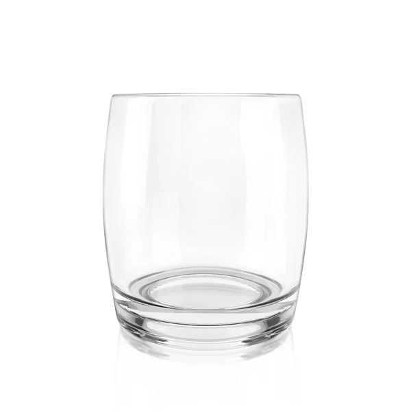 Emty Glass beyaz arka planda izole edilmiş. 3d hazırlayıcı