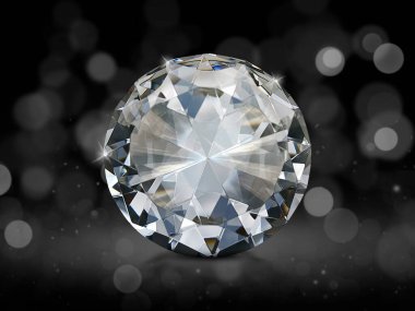 Soyut bokeh arkaplanda göz kamaştırıcı elmas