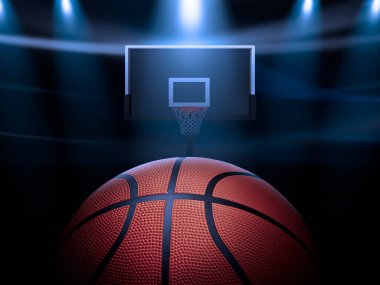 Basketball court, Basketball Championship. 3d render