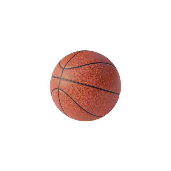 Basketbal Geïsoleerd Een Witte Achtergrond Render — Stockfoto