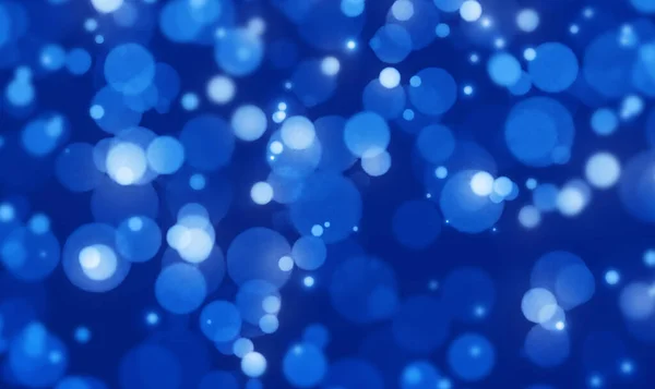 Blaues Bokeh Licht Mit Weichem Hintergrund Darstellung — Stockfoto