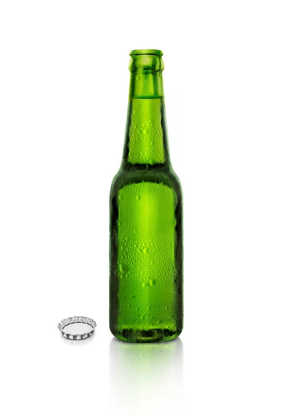 Green Beer Bottle Dropper — ストック写真