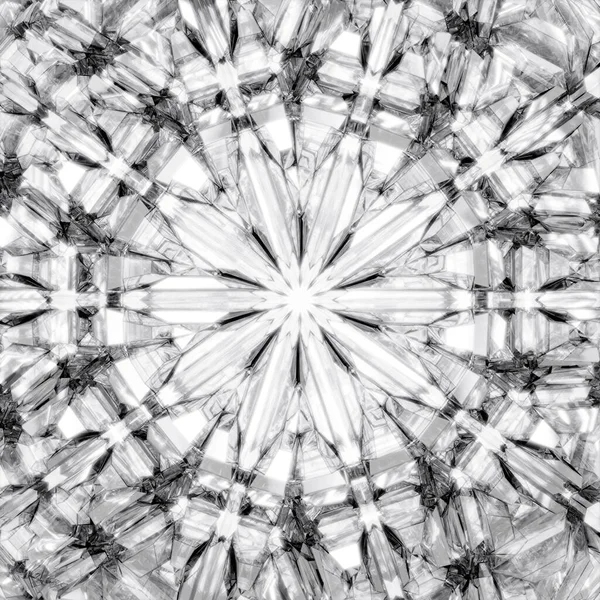 Diamond Texture Closeup Kaleidoscope Top View Gemstone Render — Stock Fotó