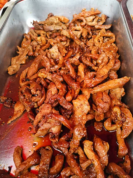 Thai Food Thod Made Pork Ingredient Fried Should — Foto Stock