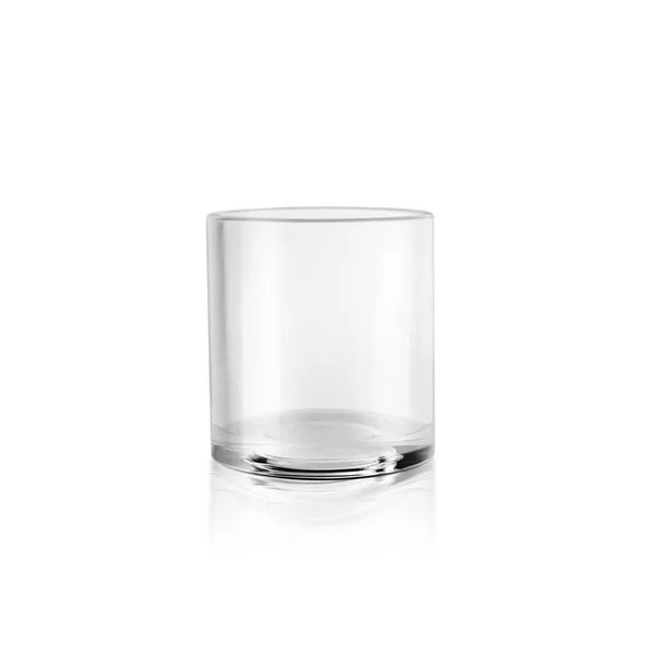 Empty Water Glass White Background Render — Foto Stock