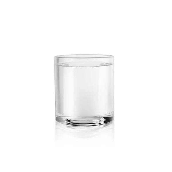 Glass Still Water Isolated White Background Render — 图库照片