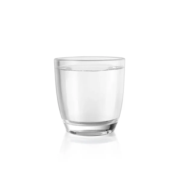Glass Still Water Isolated White Background Render — Foto Stock