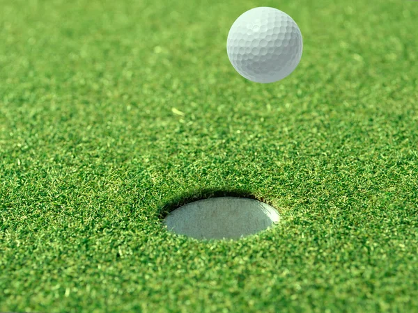 Golf Ball Floating Air Golf Course — Stock Fotó