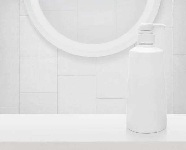 Bathroom Amenities Shampoo Mock Product — Stockfoto