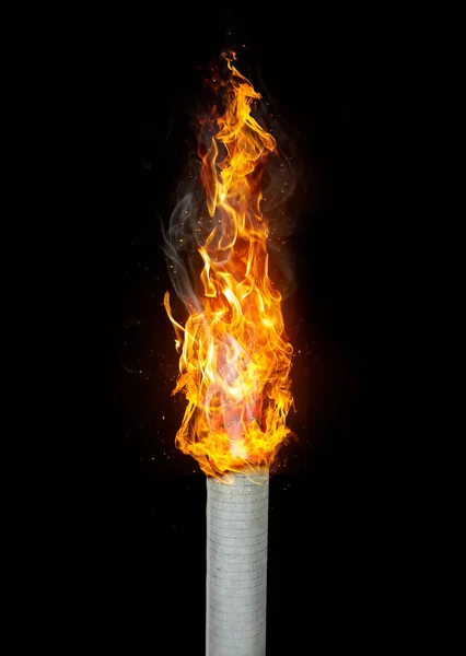 Smoking Death Danger Concepts Burning Cigarettes Cause Lung Cancer Serious — 图库照片