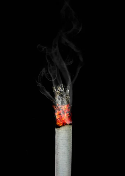 Smoking Death Danger Concepts Burning Cigarettes Cause Lung Cancer Serious — Fotografia de Stock
