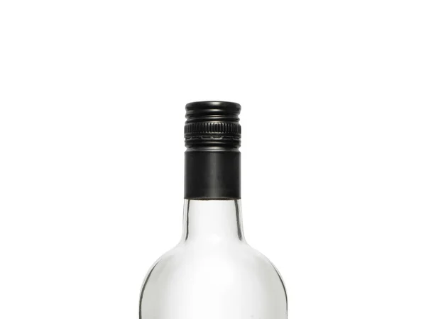 Botella Whisky Aislado Sobre Fondo Blanco Con Camino Recorte — Foto de Stock