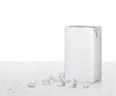 Green beer bottle on a white background. 3d render