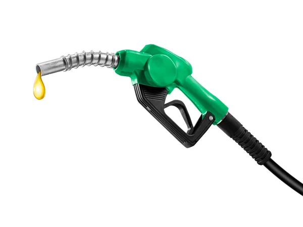 Isolated Oil Drops Gas Station White Background — Stock Photo, Image
