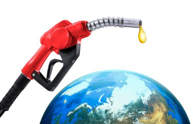 gas pump nozzle and globe