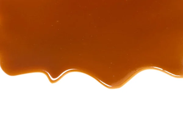 Sauce Caramel Sweet Isolated White Background — Stock Photo, Image