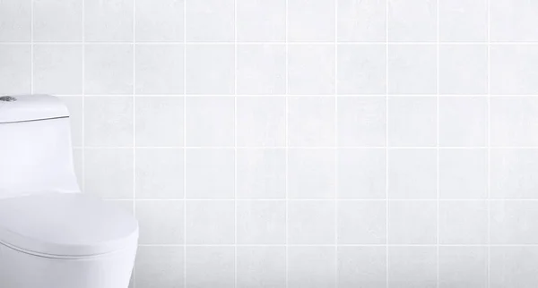 Bol Toilette Blanc Dans Salle Bain — Photo