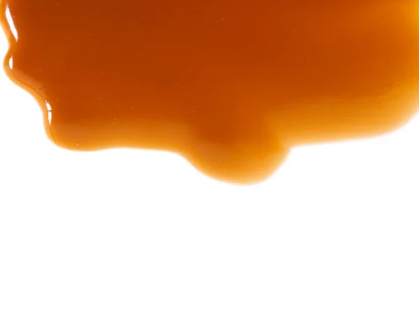 Sauce Caramel Sweet Isolated White Background — Stock Photo, Image