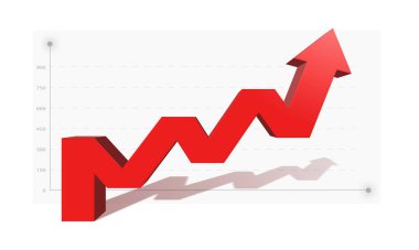 İş okuyla başarı, finansal büyüme ve yatırımların geliri hedefleniyor. 3d hazırlayıcı