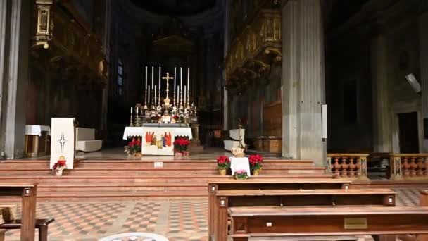 Parma Emilia Romagna Italia Gennaio 2022 Pov Footage Church San — Stockvideo