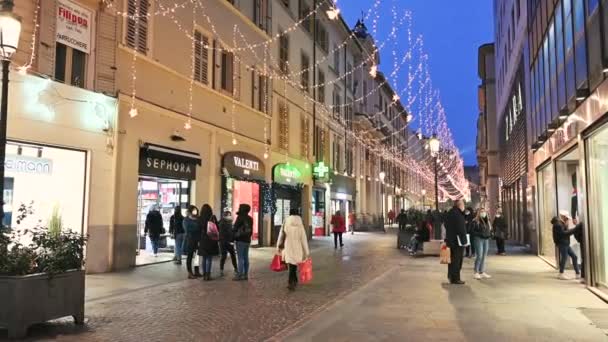 Parma Emilia Romagna Italy January 2022 Incredible Pov Footage Downtown — ストック動画