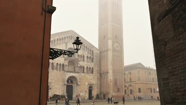 Parma Emilia Romagna Italy January 2022 Amazing Pov Footage Walking — Stock Video