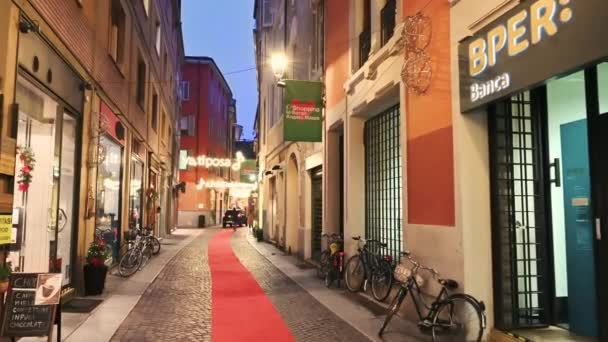 Parma Emilia Romagna Italy January 2022 Incredible Pov Footage Downtown — Vídeo de stock
