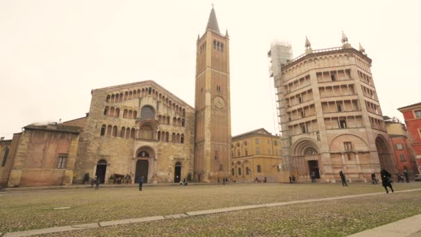 Parma Emilia Romagna Italy January 2022 Nice Footage Wide Angle — Stok video