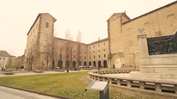 Parma Emilia Romagna Italy January 2022 Pan Footage View Palazzo – stockvideo