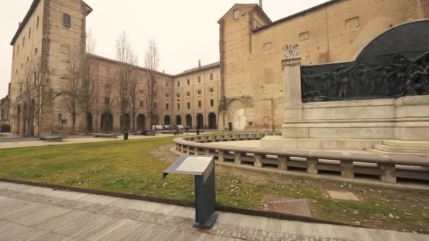 Parma Emilia Romagna Italy January 2022 Tilt Footage View Palazzo — Video