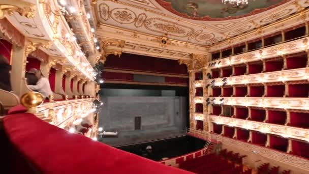 Parma Emilia Romagna Italy January 2022 Amazing Pan Footage Teatro — Stock video