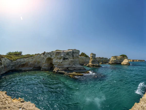 Melendugno Provinz Lecce Apulien Italien August 2021 Die Hügel Von — Stockfoto