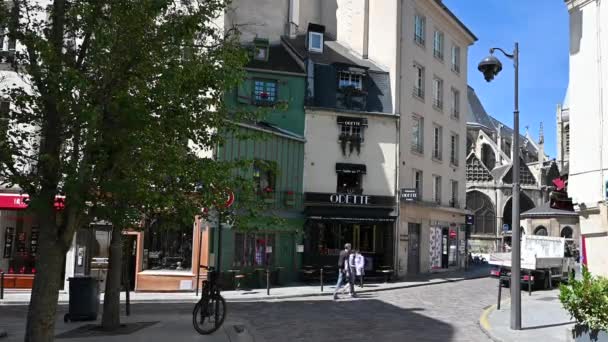 Paris France June 2022 Odette Pastry Shop Latin Quarter Notre — Stock Video