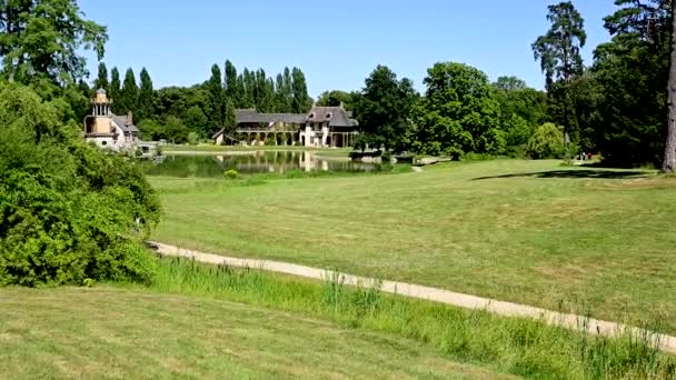 Versailles Paris France June 2022 Nice Pov Footage Walking Hameau — Stock videók