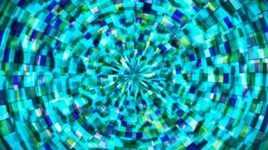 Hi-Tech Parıldayan Soyut Patern Tüneli, Çoklu Renk Endüstriyel, Döngüsel, 4K
