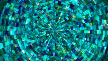 Hi-Tech Parıldayan Soyut Patern Tüneli, Çoklu Renk Endüstriyel, Döngüsel, 4K