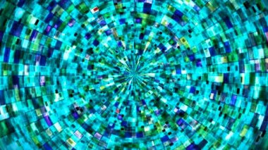 Hi-Tech Parıldayan Soyut Patern Tüneli, Çoklu Renk Endüstriyel, Döngüsel, 4K