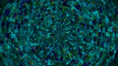 Hi-Tech Parıldayan Soyut Patern Tüneli, Çoklu Renk Endüstriyel, Döngüsel, 4K