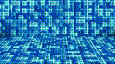 Hi-Tech Parıldayan Soyut Örnekler Duvar Sahnesi, Çoklu Renkler, Olaylar, 2D, Döngüsel, 4K