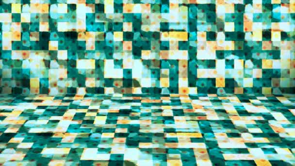 Motifs Abstraits Scintillants Haute Technologie Diffusion Scène Murale Multicolore Événements — Video