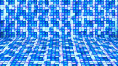 Hi-Tech Parıldayan Soyut Örnekler Duvar Sahnesi, Çoklu Renkler, Olaylar, 2D, Döngüsel, 4K