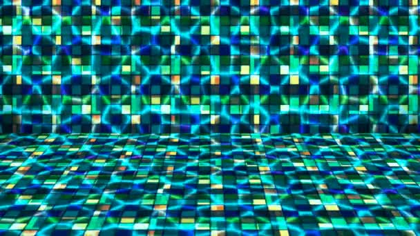 Вещание Tech Abstrab Patterns Wall Stage Multi Color Loopable — стоковое видео