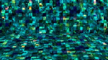 Hi-Tech Parıldayan Soyut Örnekler Duvar Sahnesi, Çoklu Renkler, Olaylar, 2D, Döngüsel, 4K