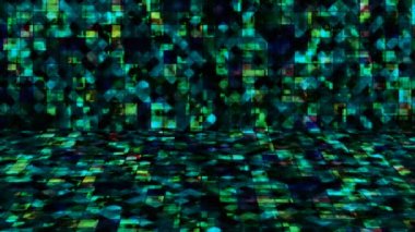 Hi-Tech Parıldayan Soyut Örnekler Duvar Sahnesi, Çoklu Renkler, Olaylar, 2D, Döngüsel, 4K