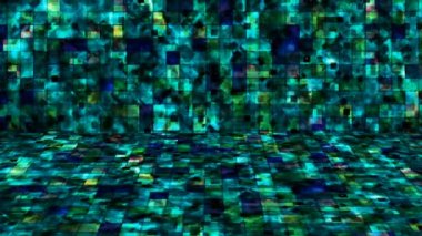 Hi-Tech Parıldayan Soyut Örnekler Duvar Sahnesi, Çoklu Renkler, Olaylar, 2D, Döngüsel, 4K