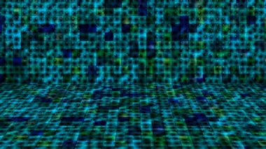 Hi-Tech Parıldayan Soyut Örnekler Duvar Sahnesi, Çoklu Renkler, Olaylar, 2D, Döngüsel, 4K