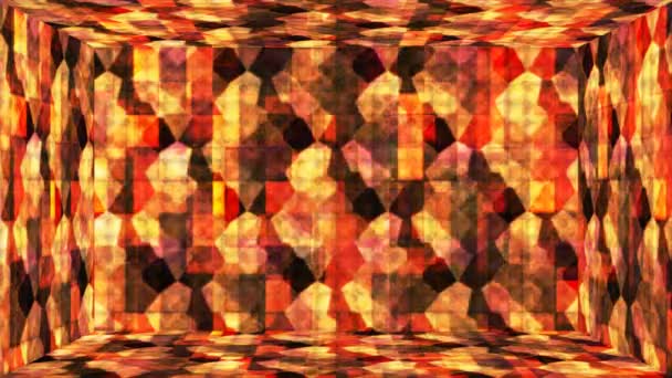 Tech Glittering Abstract Patterns Wall Room Multi Color Events Loopable — ストック動画