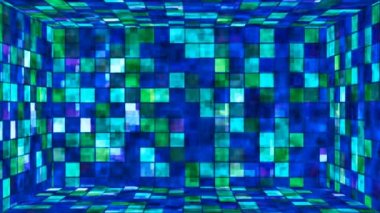 Hi-Tech Parıldayan Soyut Desenli Duvar Odası, Çok Renkli Olaylar, 2D, Döngülü, 4K