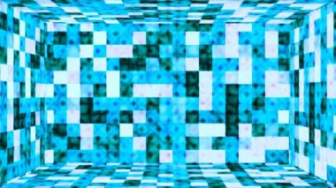 Hi-Tech Parıldayan Soyut Desenli Duvar Odası, Çok Renkli Olaylar, 2D, Döngülü, 4K